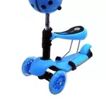 Музыкальный самокат Scooter Micro Mini 80 голубой
