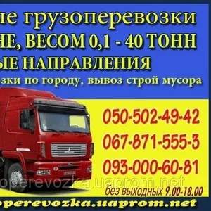 Вантажоперевезення з Ужгорода та інших міст по всій Україні.