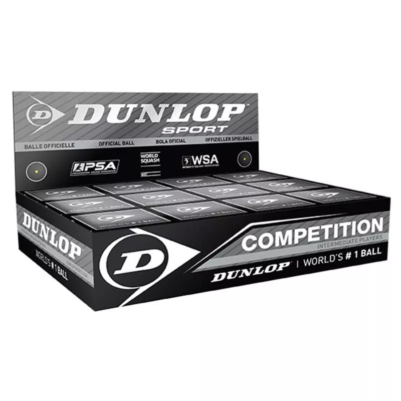 Мячи для сквоша Dunlop Pro,  Competition,  Progress,  Intro (12 мячей) 2